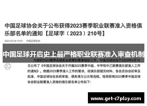 中国足球开启史上最严格职业联赛准入审查机制